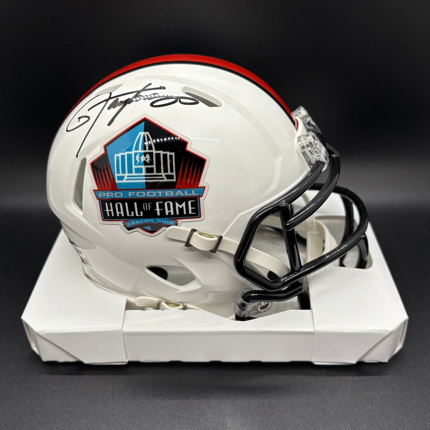 Lawrence Taylor Hall of Fame Autographed Mini Helmet (BAS)