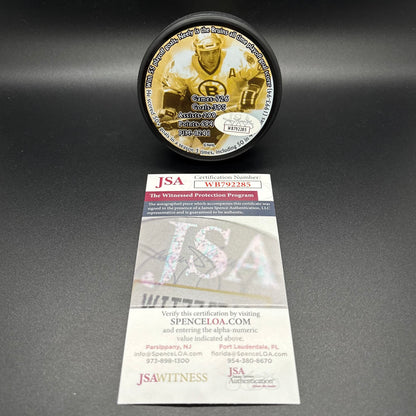 Cam Neely Boston Bruins Number Retirement Autographed Puck (JSA)