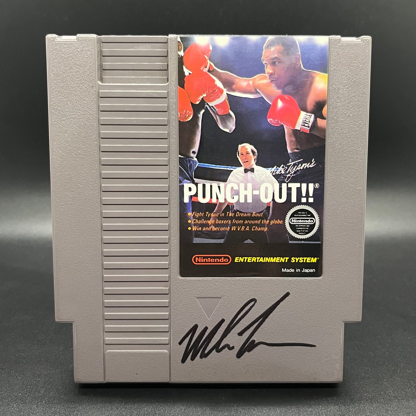 Mike Tyson’s Punch-Out Autographed NES Cartridge (JSA)