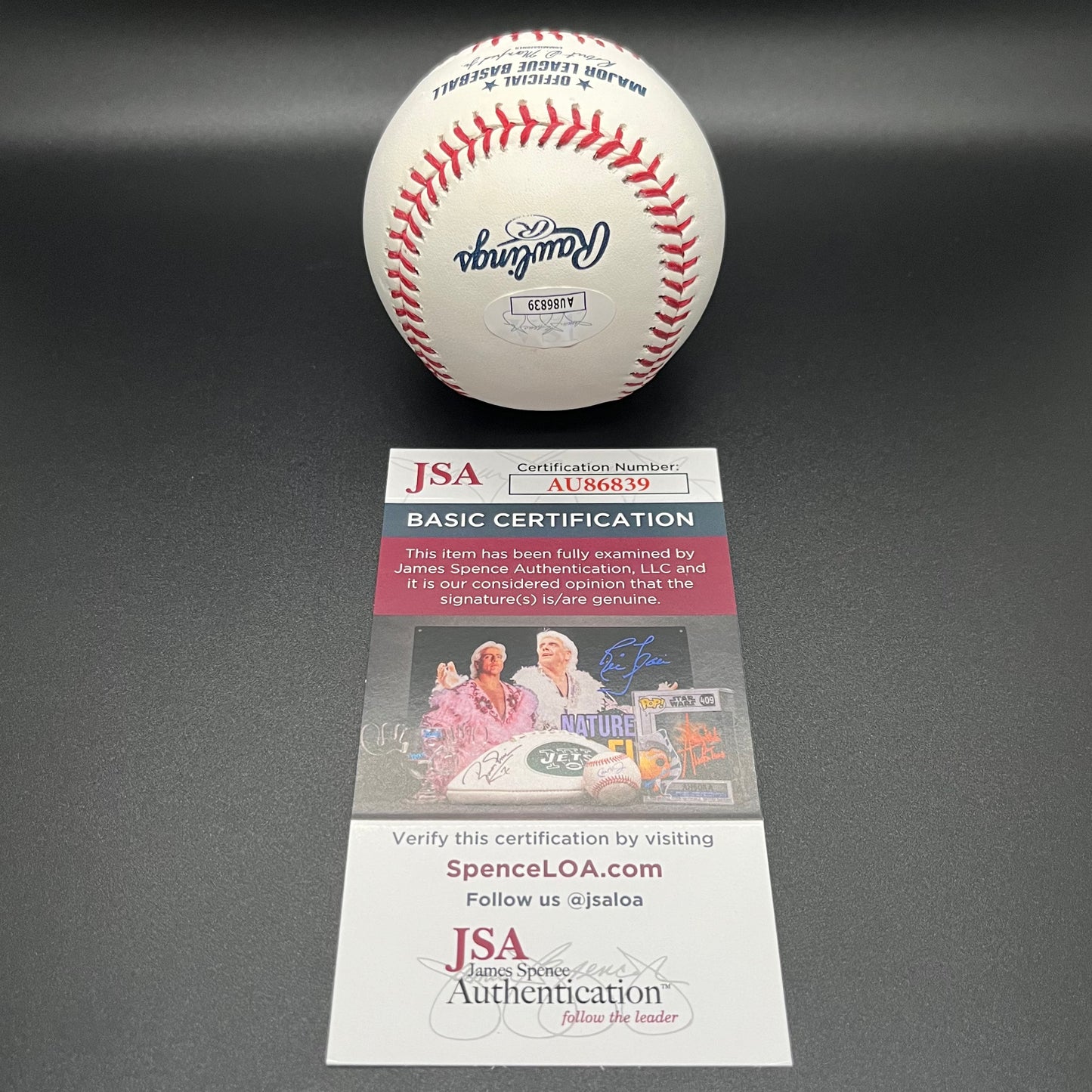 Edgar Martinez Retirement Autographed Baseball (JSA)