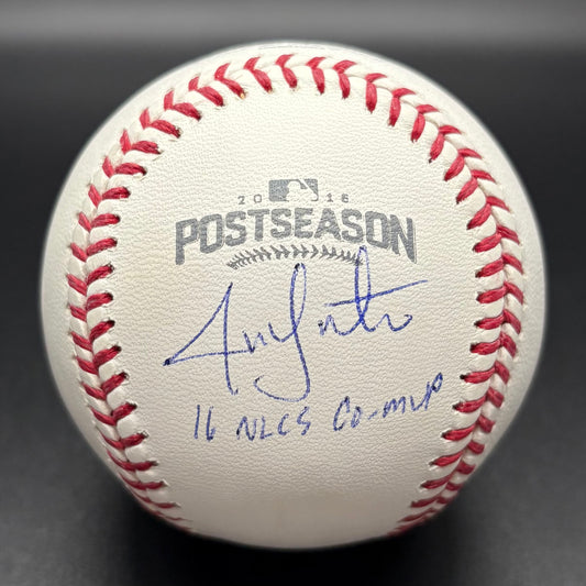 Jon Lester "16 NLCS CO-MVP" 2016 Postseason Autographed Baseball (Beckett)