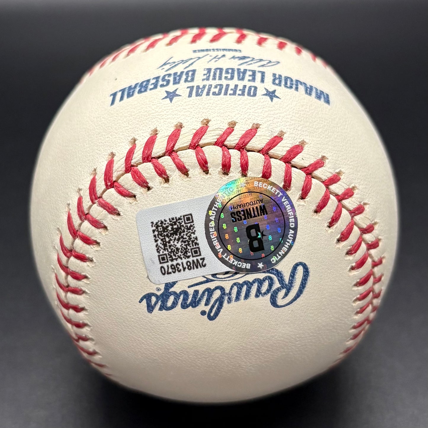 David Ortiz 2004 World Series Champs Autographed Baseball (Beckett)