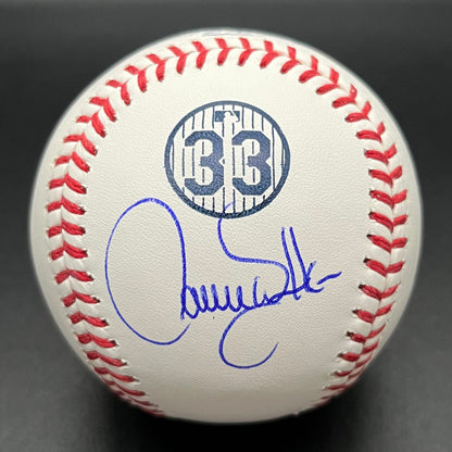 Larry Walker Number Retirement Autographed Baseball (JSA)