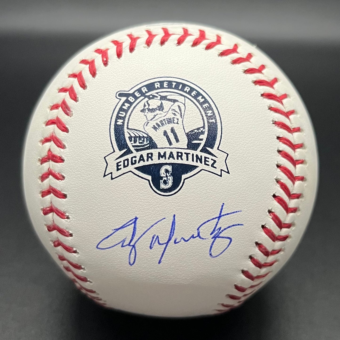 Edgar Martinez Retirement Autographed Baseball (JSA)