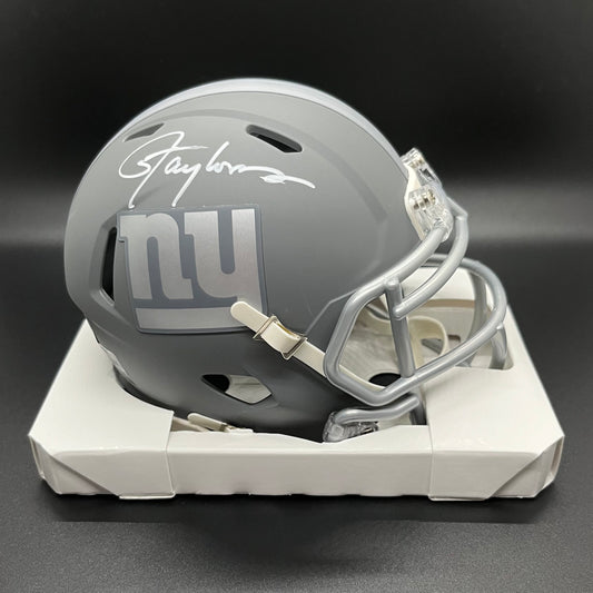 Lawrence Taylor Autographed Slate Mini Helmet (Beckett)