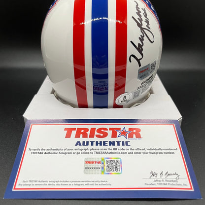 Earl Campbell & Warren Moon Houston Oilers Autographed Mini Helmet (Tristar/Beckett)