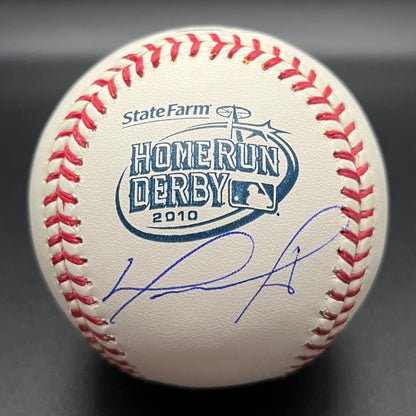 David Ortiz 2010 Home Run Derby Autographed Baseball (JSA)