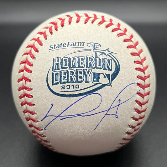 David Ortiz 2010 Home Run Derby Autographed Baseball (JSA)