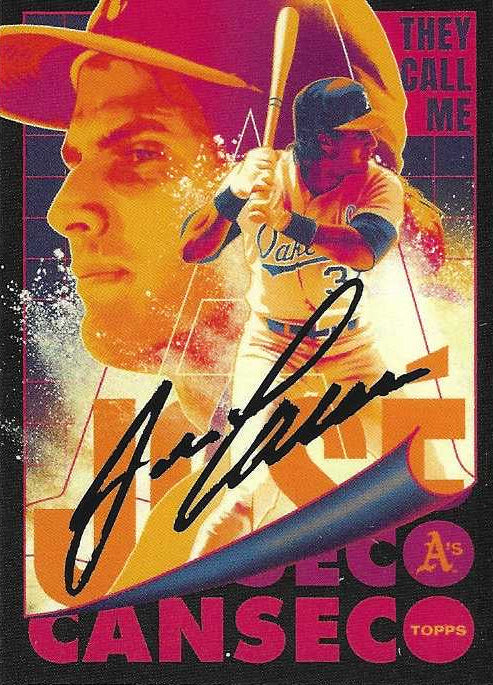 Jose Canseco Signed 2021 Topps Project 70 Card #47 By Matt Taylor